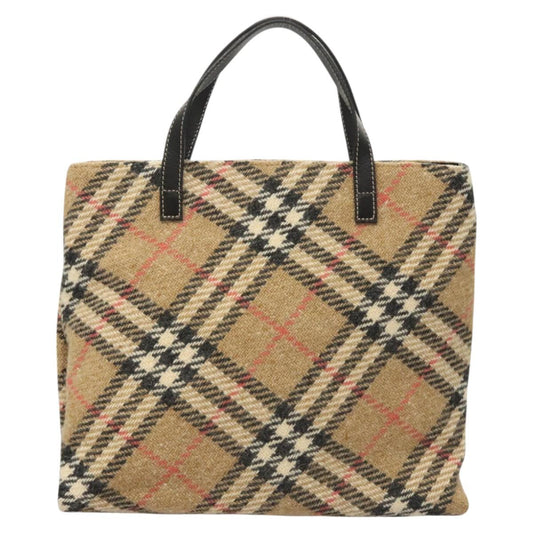 Burberry Nova Check Wool Tote Bag Beige Tote Bag 6