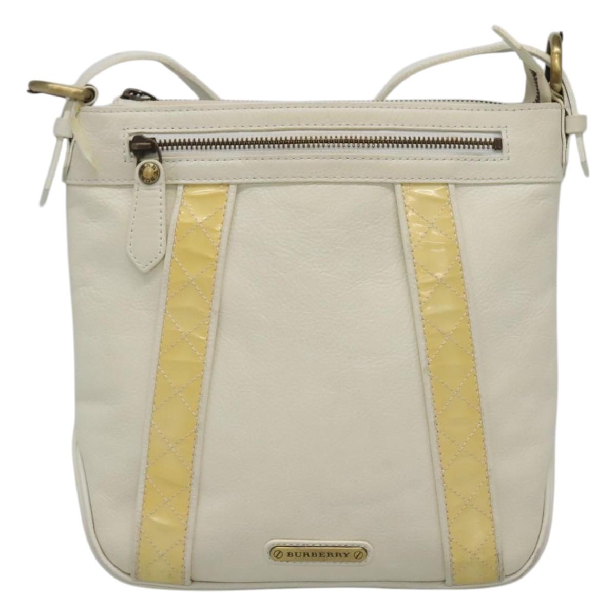 Burberry Shoulder Bag Leather Beige Shoulder Bag 7