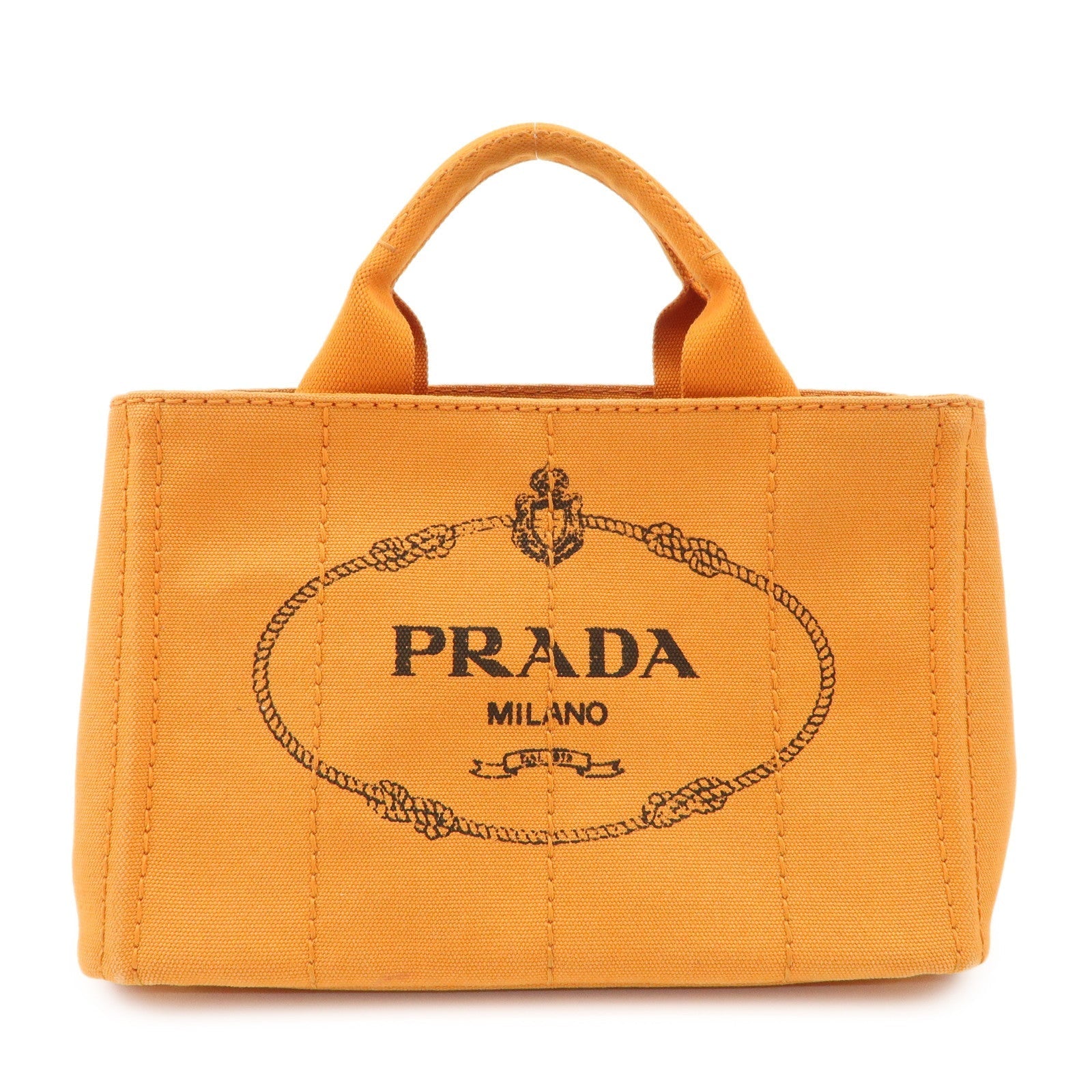 Tote Bag Canapa Hand Bag Canvas Orange Mini