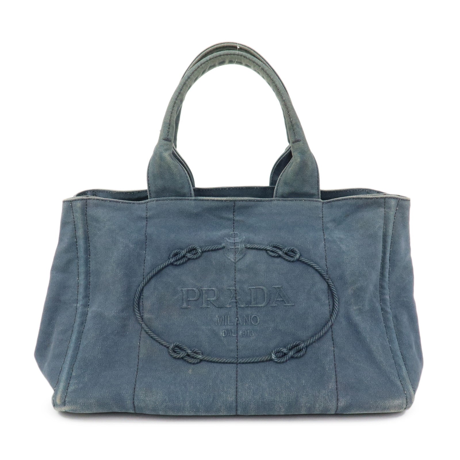 Tote Bag Canapa Hand Bag Canvas Blue Logo