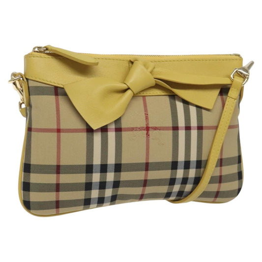 Burberry Nova Check Shoulder Bag Canvas Beige Shoulder Bag 103