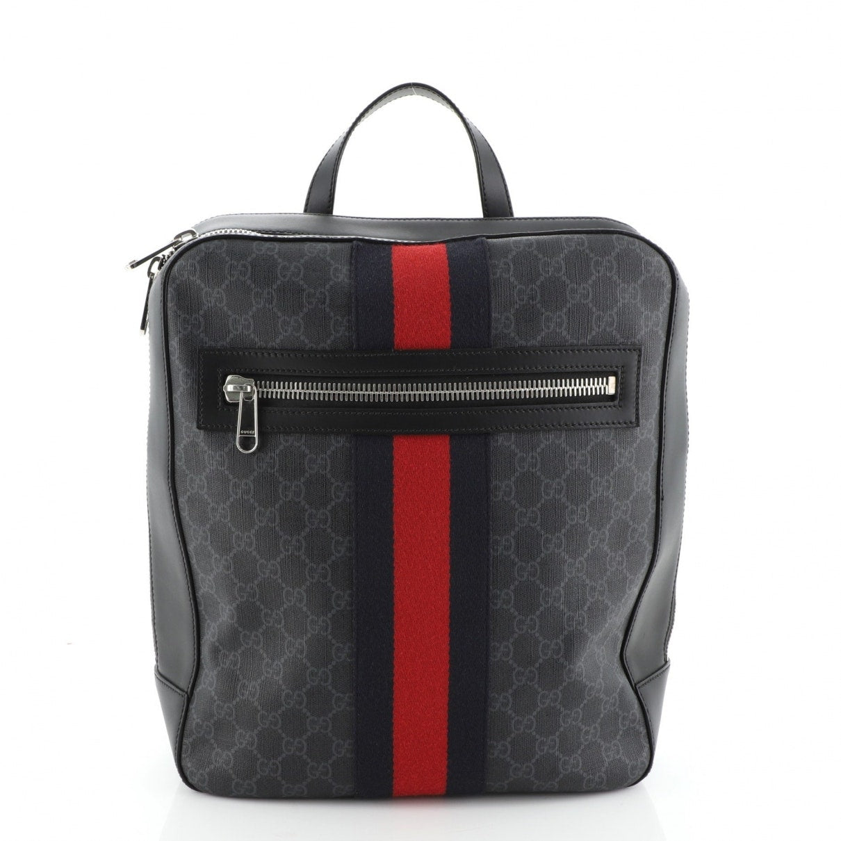 Gucci black cloth backpacks