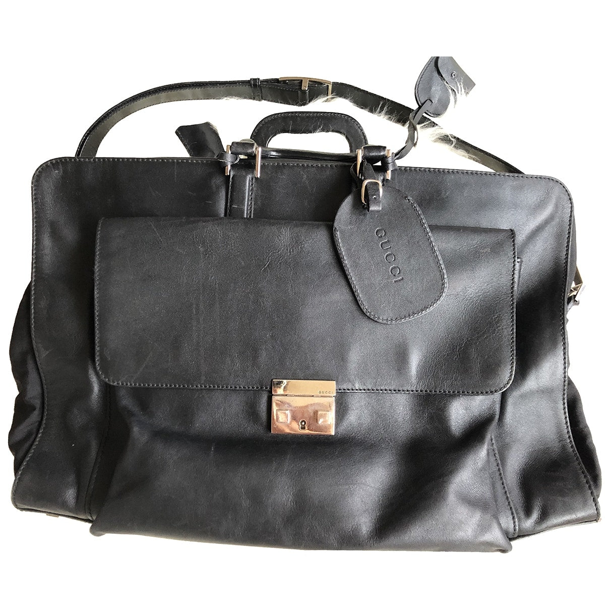Gucci black leather bag