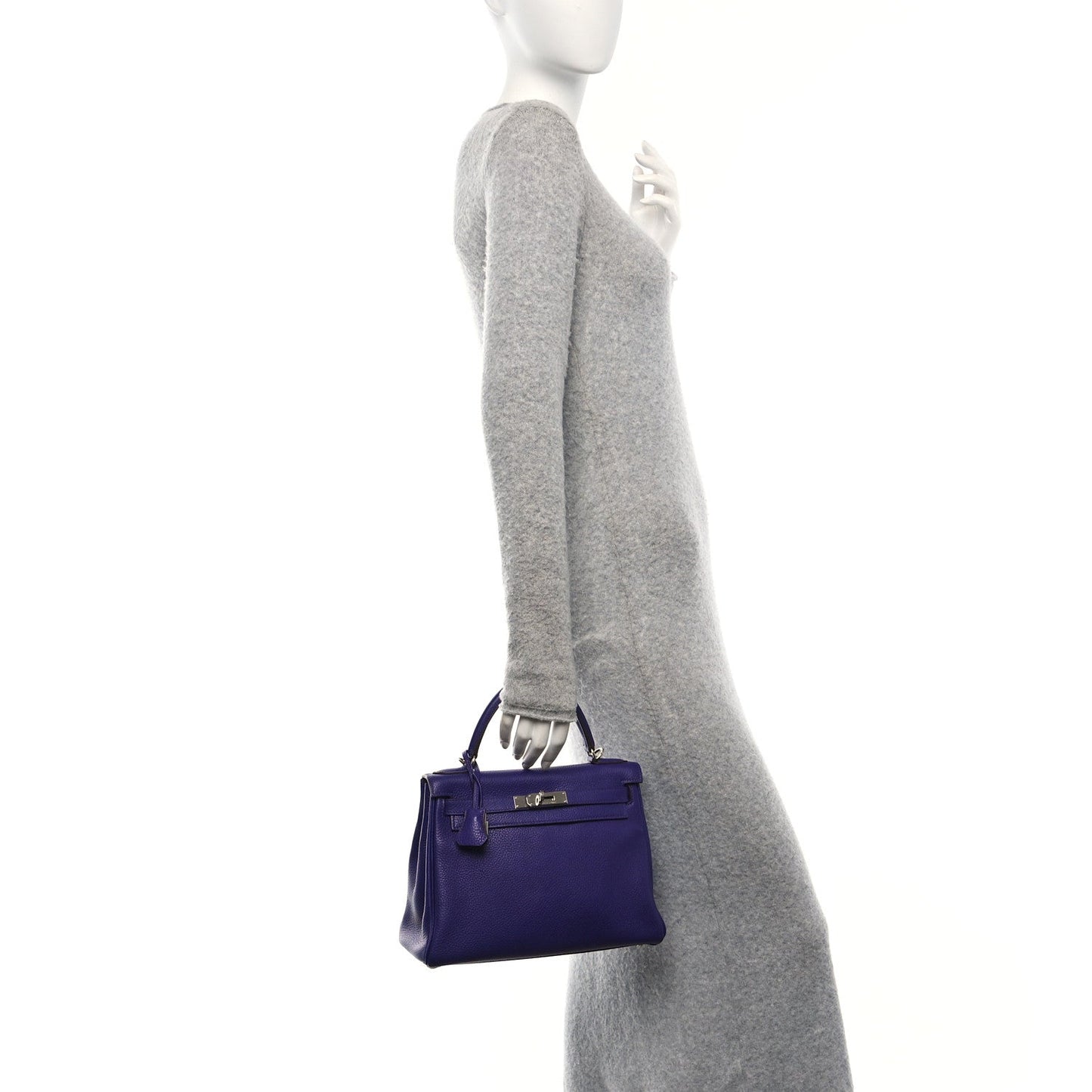 Hermes Togo Kelly Retourne Iris Handbag Travel Bag
