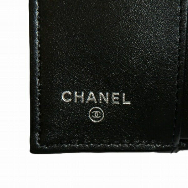 Chanel Coco Small Flap Wallet Shiny Grained Calfskin Wallet
