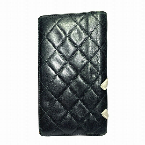 Chanel Cambon Line Leather Long Wallet