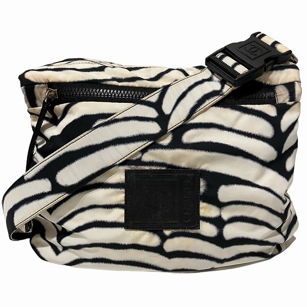 Chanel Sports Line Reversible Nylon Leather Shoulder Bag