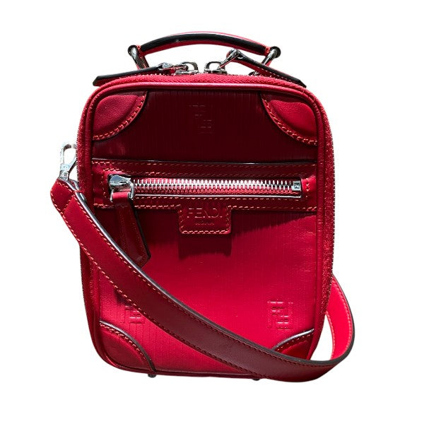 Fendi Zucchino 2Way Shoulder Bag Leather