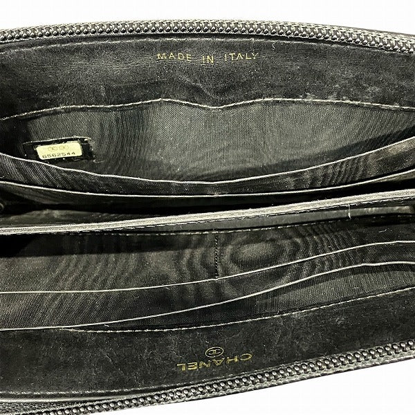 Chanel Coco Mark Caviar Long Wallet