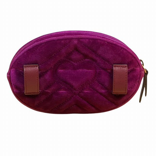 Gucci Marmont Velour Waist Bag Leather Travel Bag