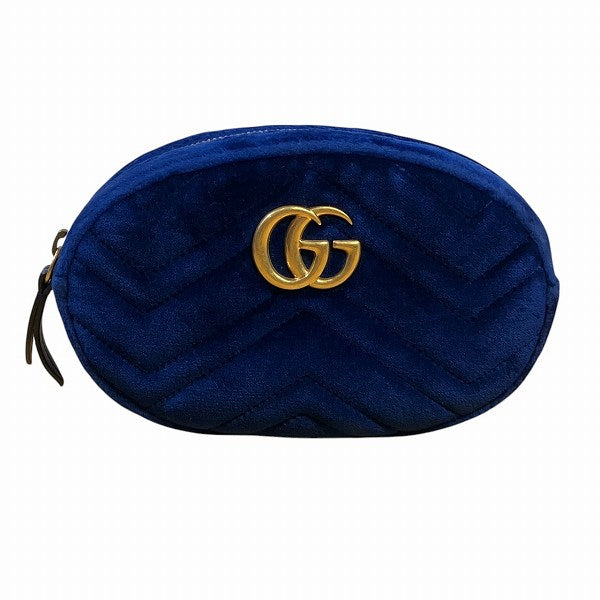 Gucci Marmont Velour Waist Bag Leather Travel Bag Bag 1