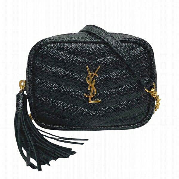 YSL Saint Laurent Yves Lou Shoulder Bag Leather Baby