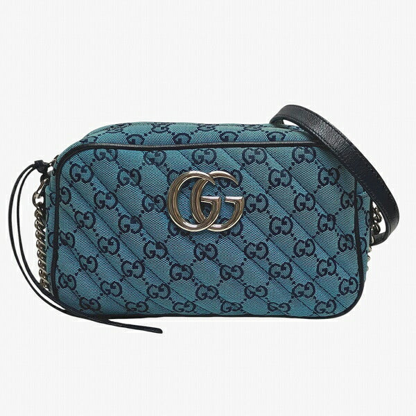 Gucci Marmont Shoulder Bag Leather Canvas 3