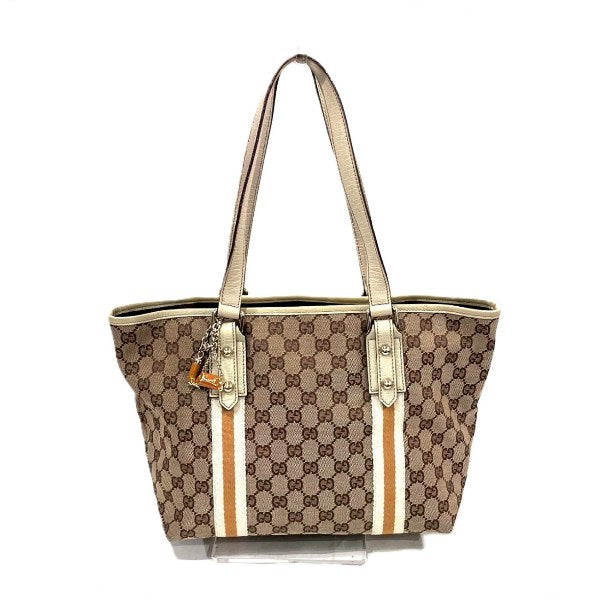Gucci Sherry Line 2Way Bag Canvas Travel Bag 3