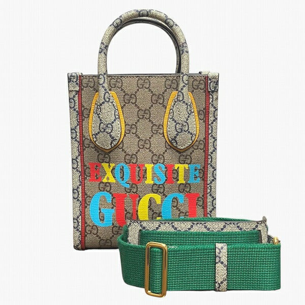 Gucci Supreme 2Way Bag Leather Travel Bag 2Way Bag