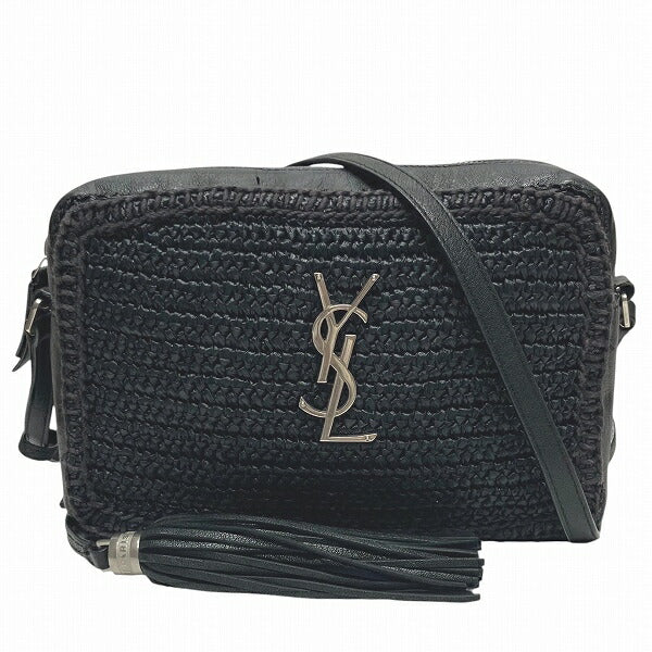 YSL Saint Laurent Lou Shoulder Bag Raffia