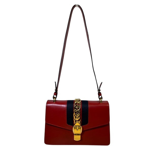 Gucci Sylvie Shoulder Bag Leather Shoulder Bag