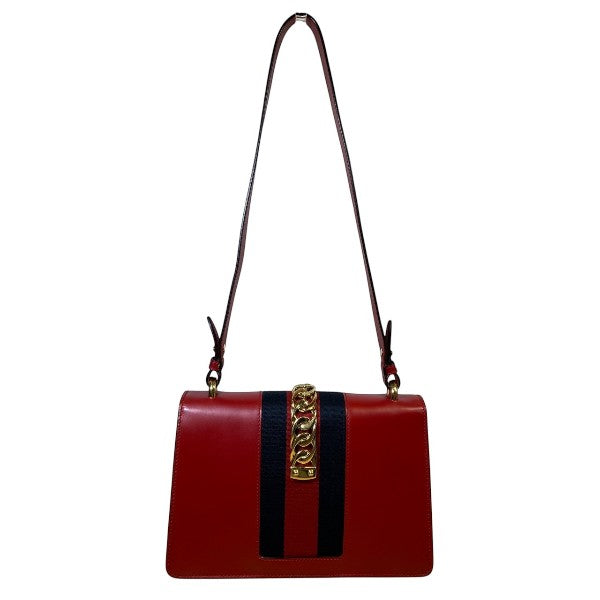 Gucci Sylvie Shoulder Bag Leather Shoulder Bag