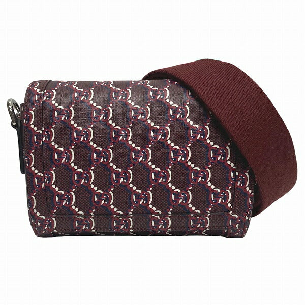 Gucci Rosso Ancora Super Shoulder Shadow Shoulder Bag Canvas Mini