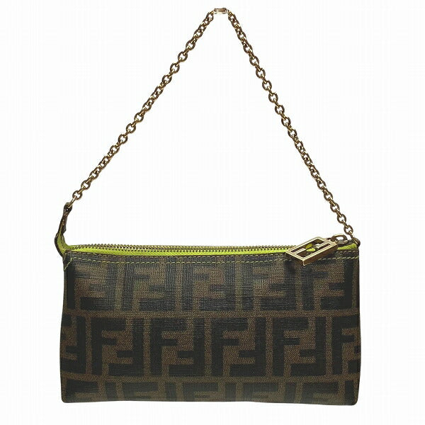 Fendi Zucca Coated Handbag Canvas Travel Bag