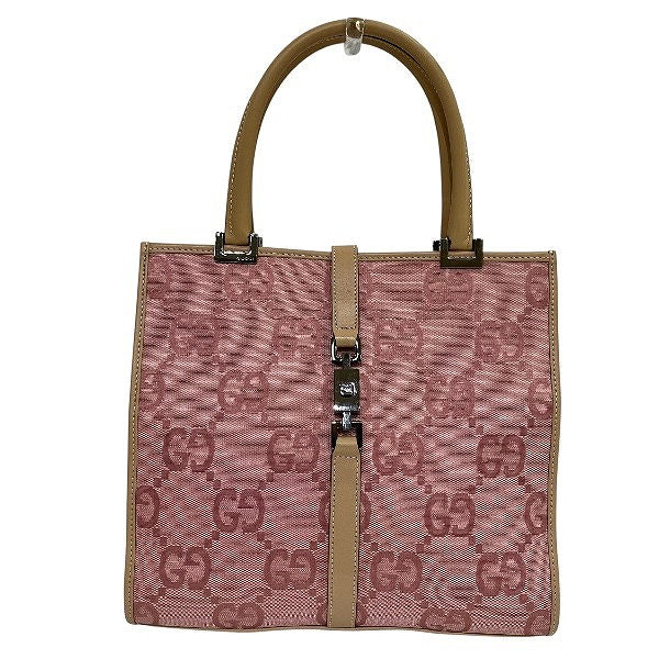 Gucci Jackie Jacquard Handbag Leather Travel Bag