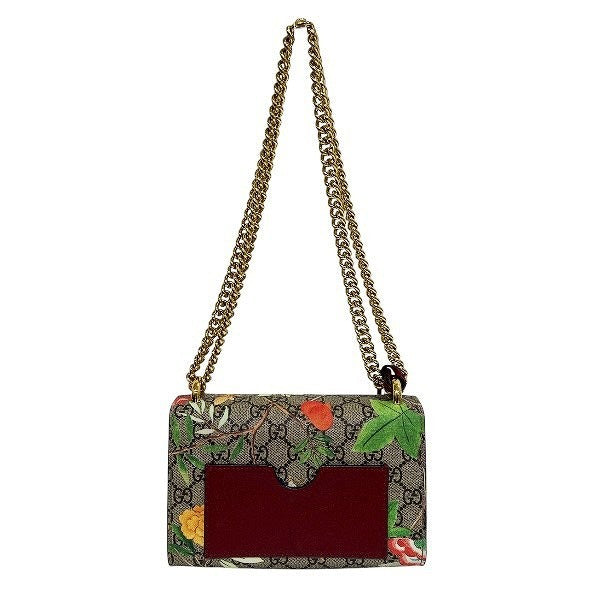 Gucci Supreme Flora Pvc Shoulder Bag Leather