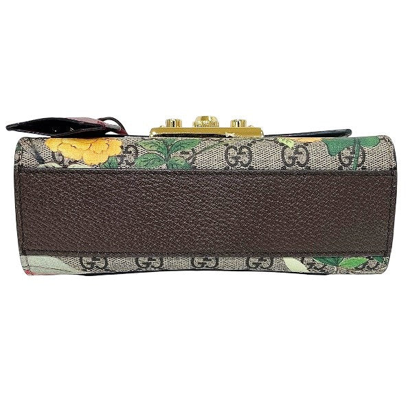 Gucci Supreme Flora Pvc Shoulder Bag Leather