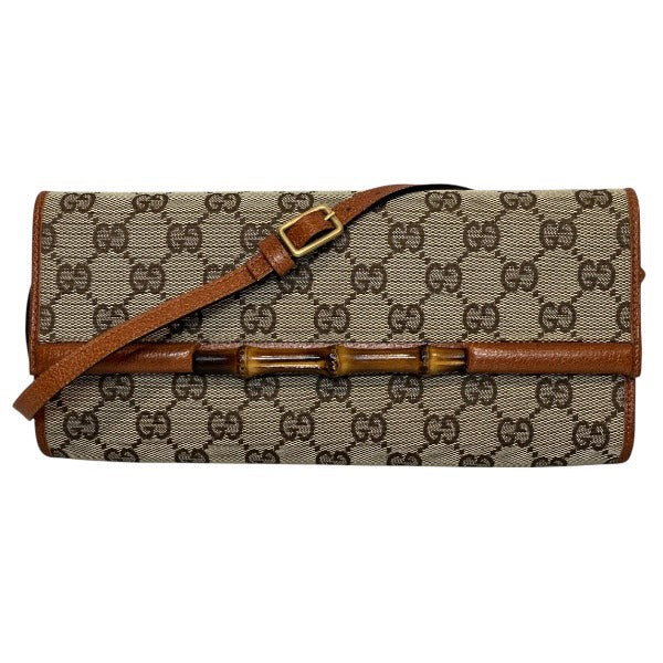 Gucci Bamboo Shoulder Bag Canvas Bag 2