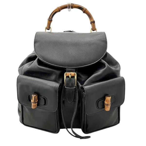 Gucci Bamboo Backpack Leather Backpack 2