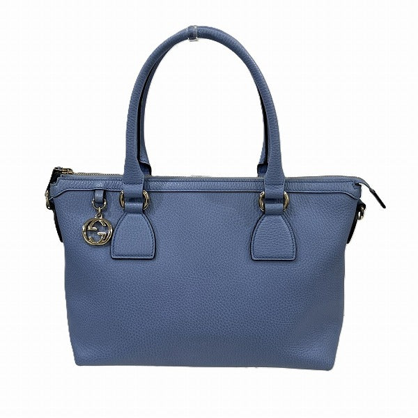 Gucci Interlocking 2Way Handbag Leather Travel Bag Handbag 1