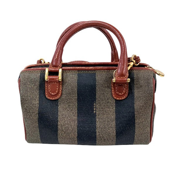 Fendi Pequin Pvc 2Way Bag Travel Bag