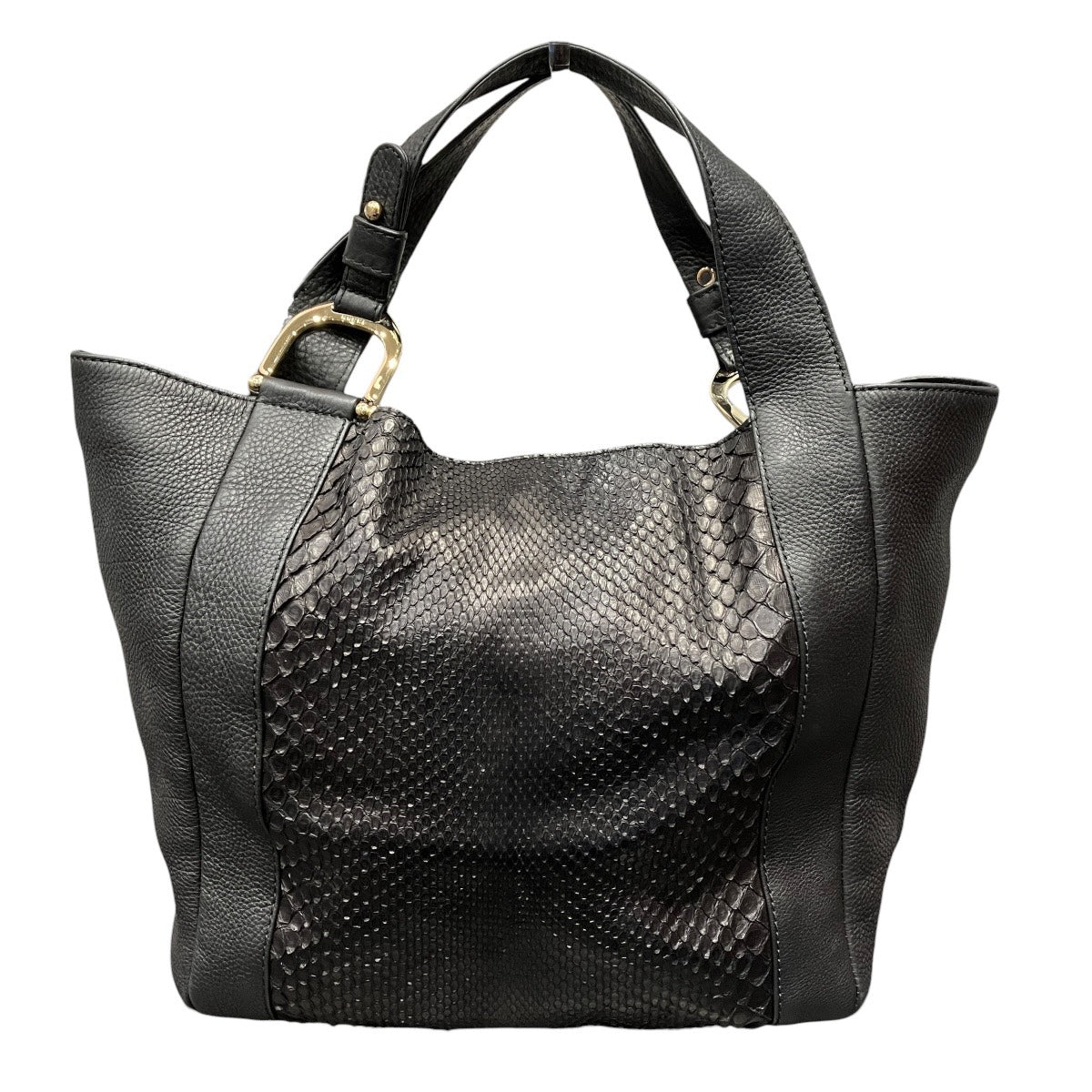 Gucci Python Tote Bag Leather