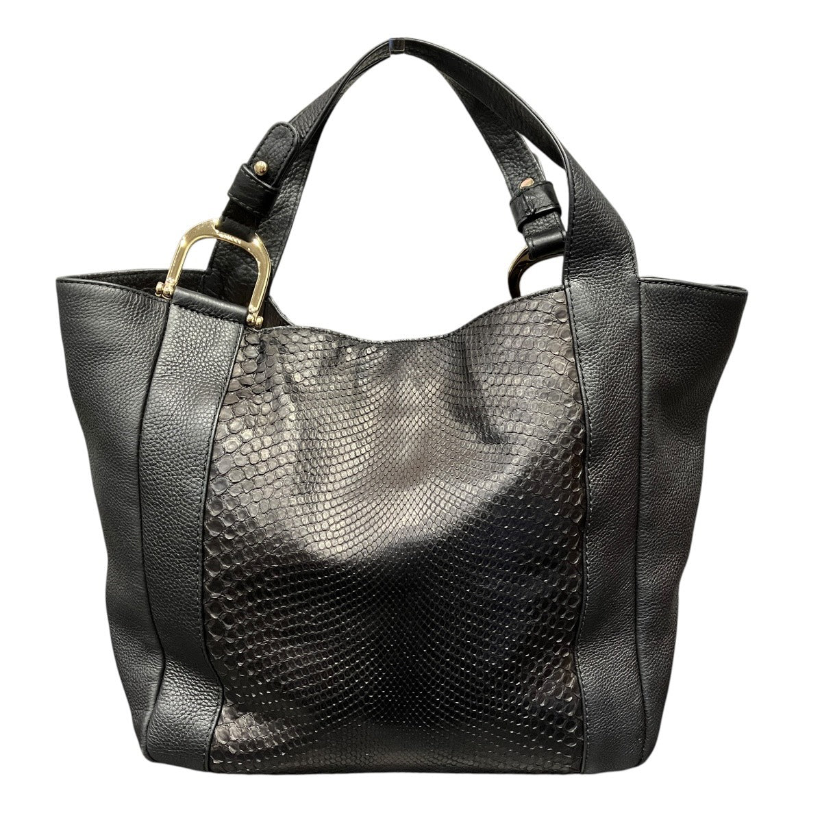 Gucci Python Tote Bag Leather