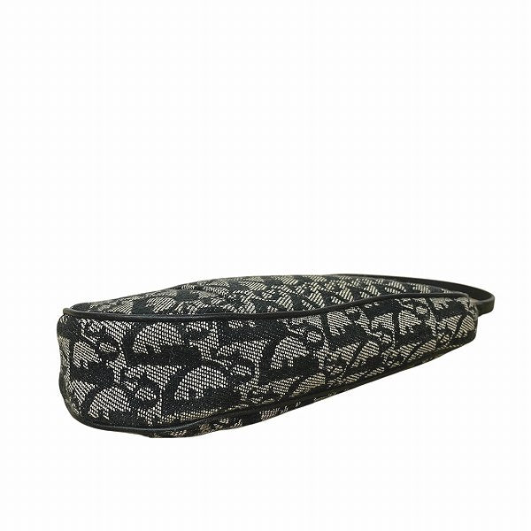 Dior Saddle Bag Jacquard Handbag Canvas Travel Bag