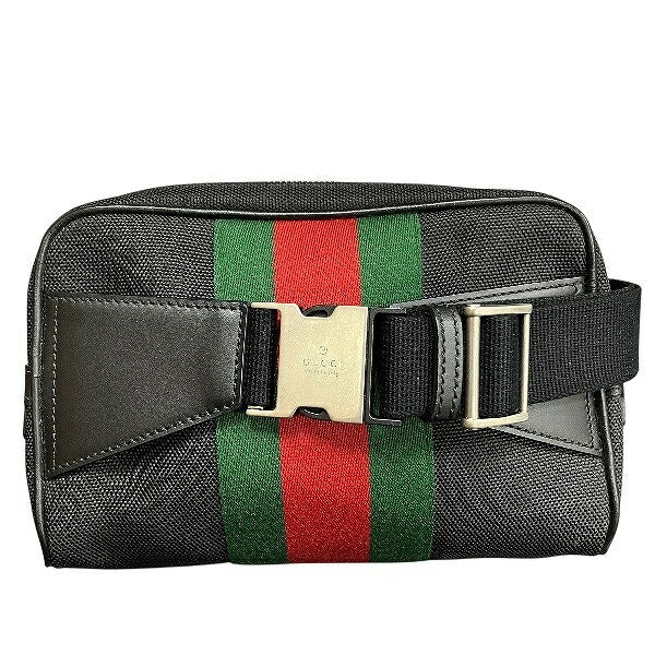 Gucci Sherry Line Waist Bag Canvas Travel Bag