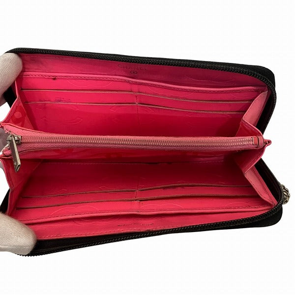 Chanel Cambon Line Calfskin Long Zipper Wallet