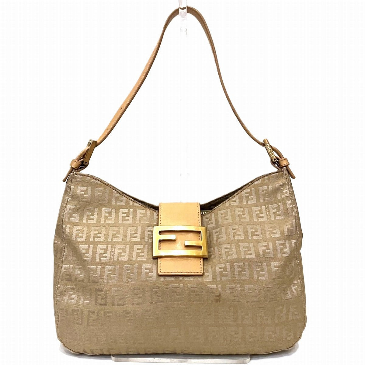 Fendi Shoulder Bag Leather Canvas Shoulder Bag 1