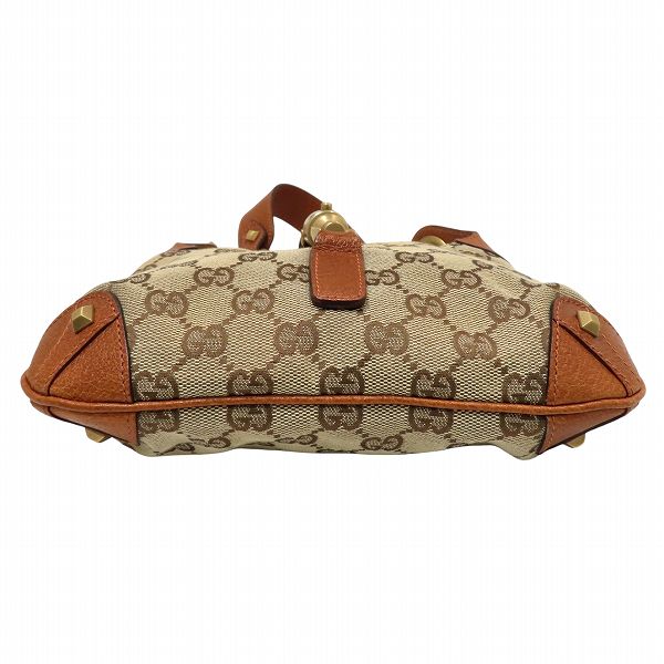 Gucci Jackie Handbag Leather Canvas Travel Bag Canvas Handbag
