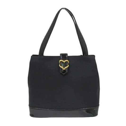 YSL Saint Laurent Yves Enamel Shoulder Bag Nylon