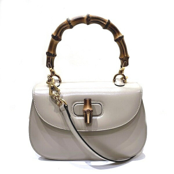 Gucci Bamboo 2Way Bag Leather Travel Bag 21