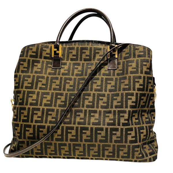 Fendi Zucca 2Way Bag Canvas Travel Bag 2Way Bag 2
