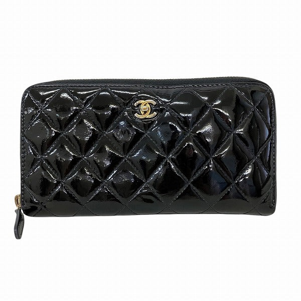 Chanel Matelasse Patent Leather Wallet