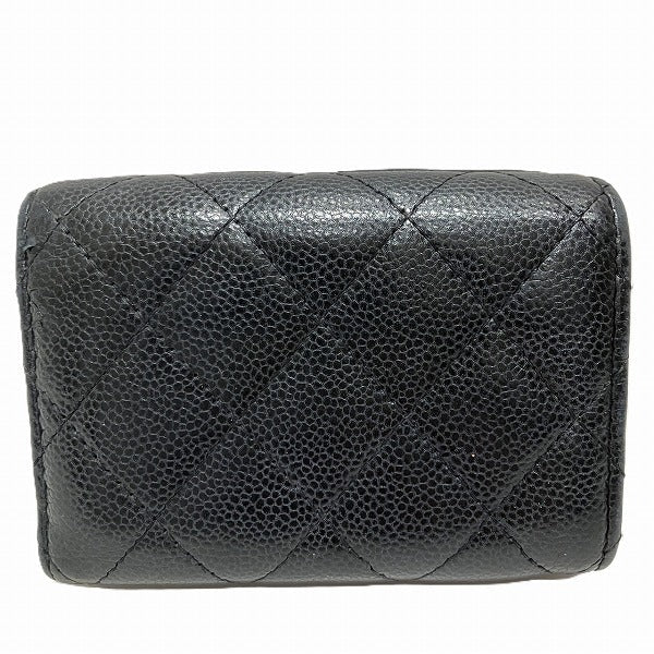Chanel Matelasse Caviar Skin Compact Wallet