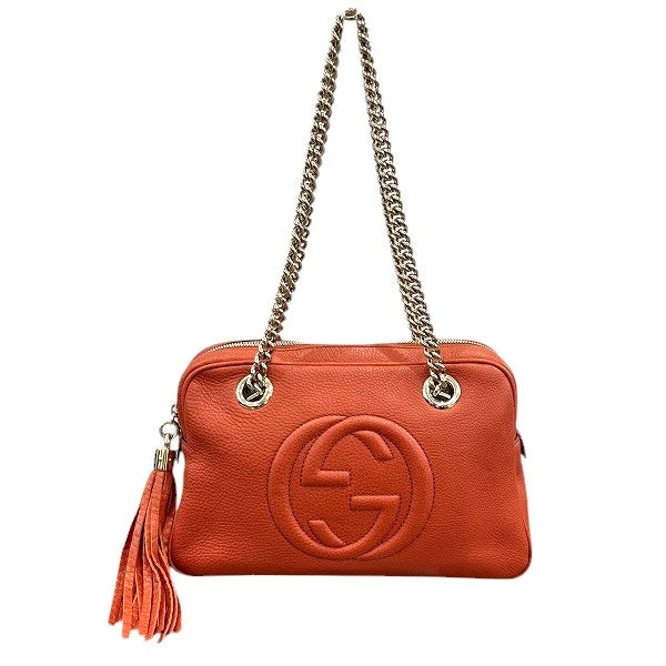 Gucci Interlocking Shoulder Bag Leather Bag 5