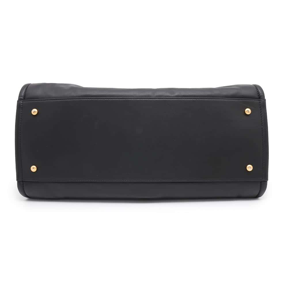 Chanel Deauville embossed BlackAS3257 Lambskin Tote Bag