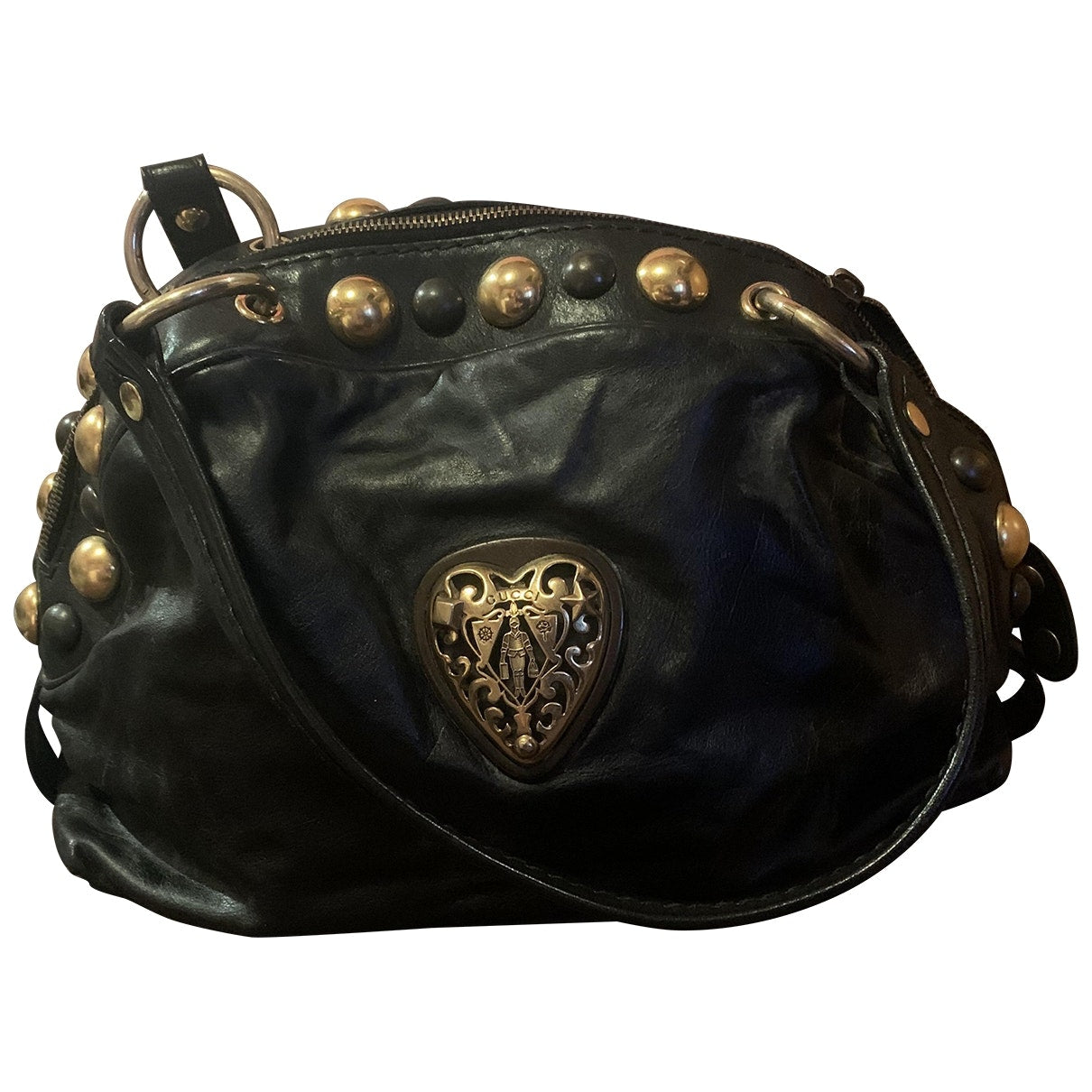 Gucci black leather handbag