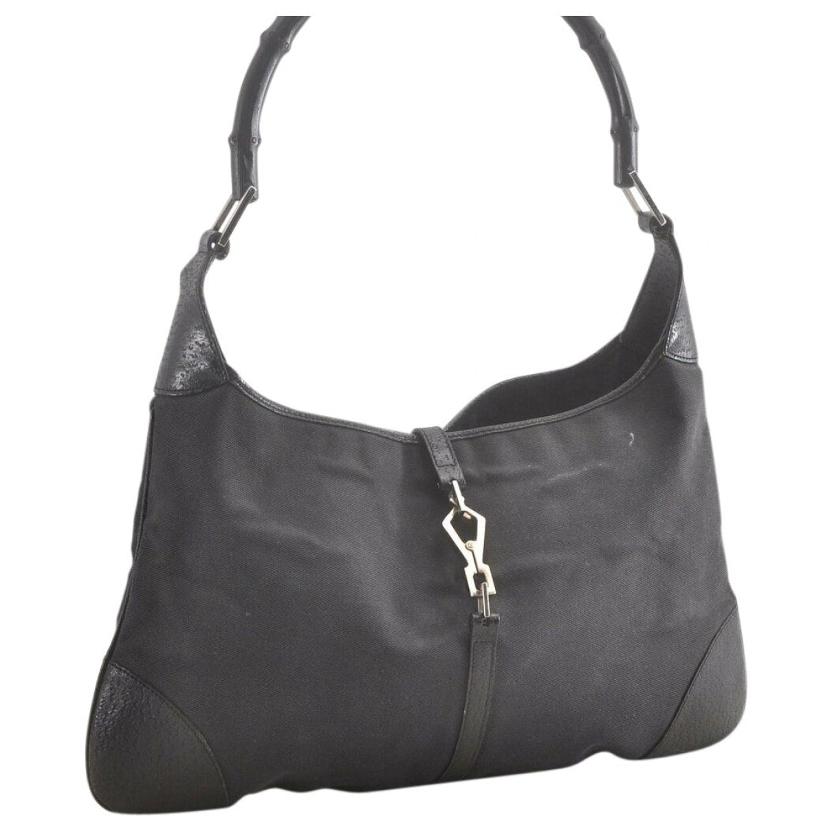 Gucci jackie black cloth handbag