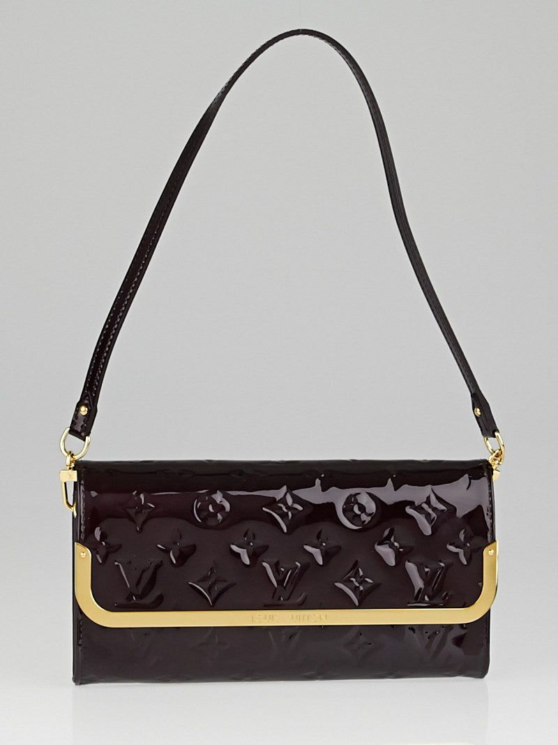 Louis Vuitton Amarante Rossmore MM Monogram Vernis Clutch Bag
