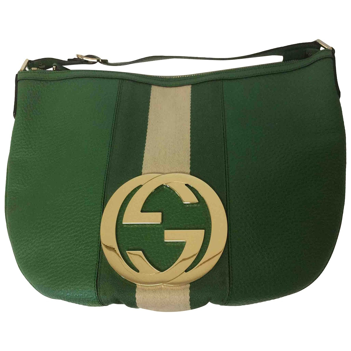 Gucci green leather handbag