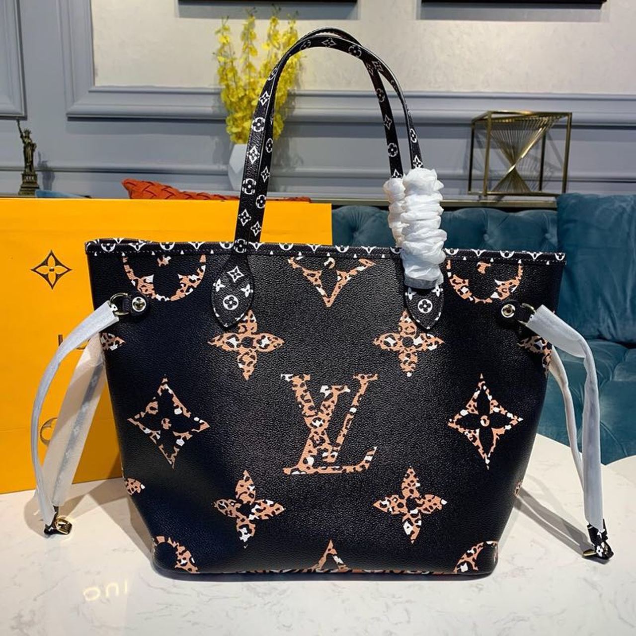 Top Quality Neverfull Mm Tote Bag Jungle Canvas Monogram Shoulder Bag